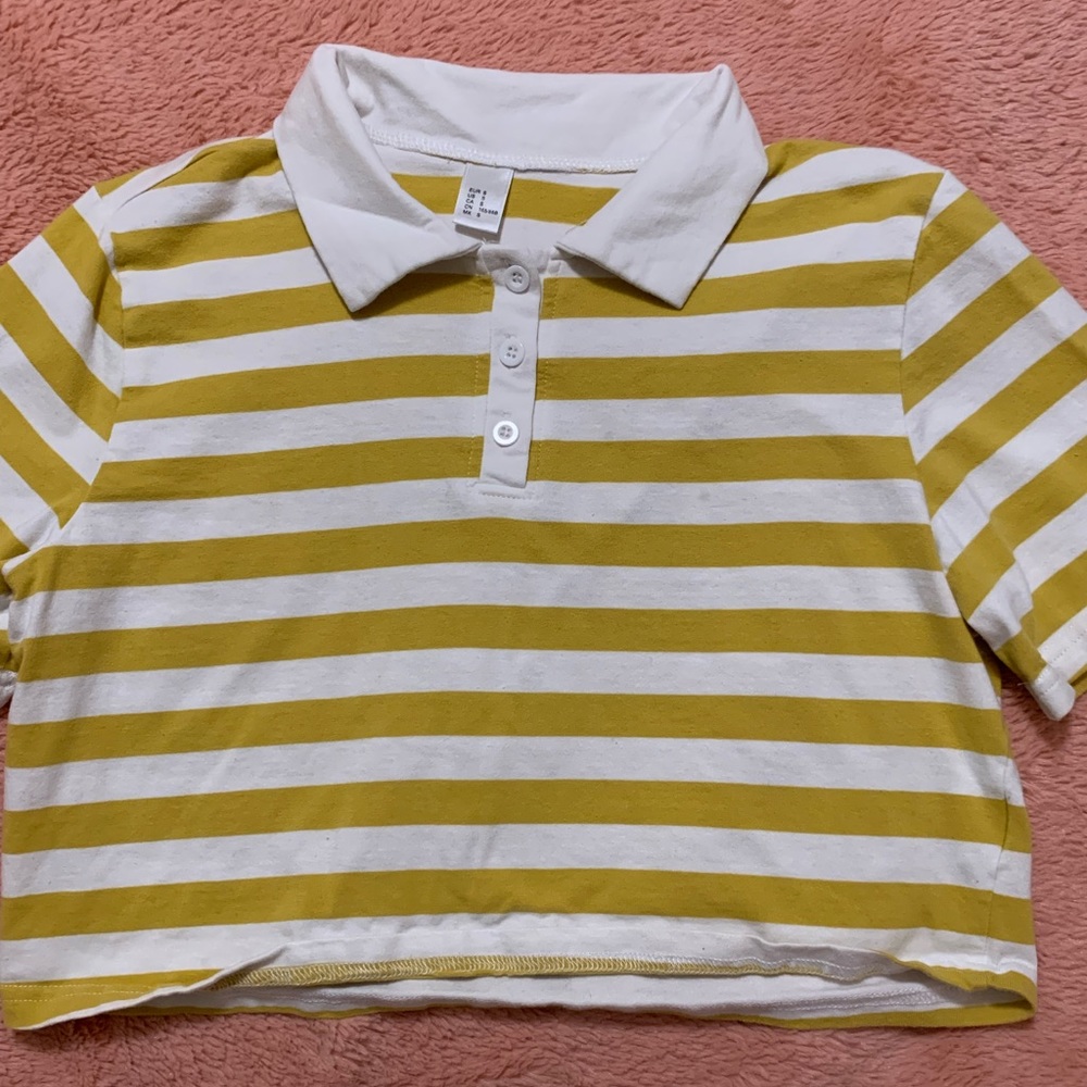 SweatyRocks, S, Yellow and White